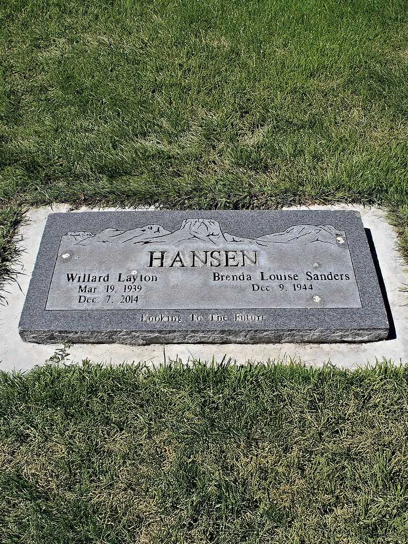 Willard Layton Hansen's grave. Photo 3