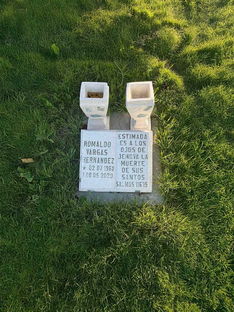 Romaldo Vargas Hernandez's grave. Photo 2